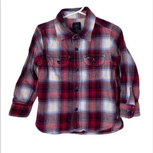 Gap X Pendleton boys flannel button down shirt size 3 years